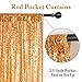 ShiDianYi Sequin Backdrop Curtain Gold 4FTX6FT Sequence Fabric Backdrops Studio Photo Booth Curtains Golden Sparkle Photography Background for Wedding Party Baby Shower Reception Supplies