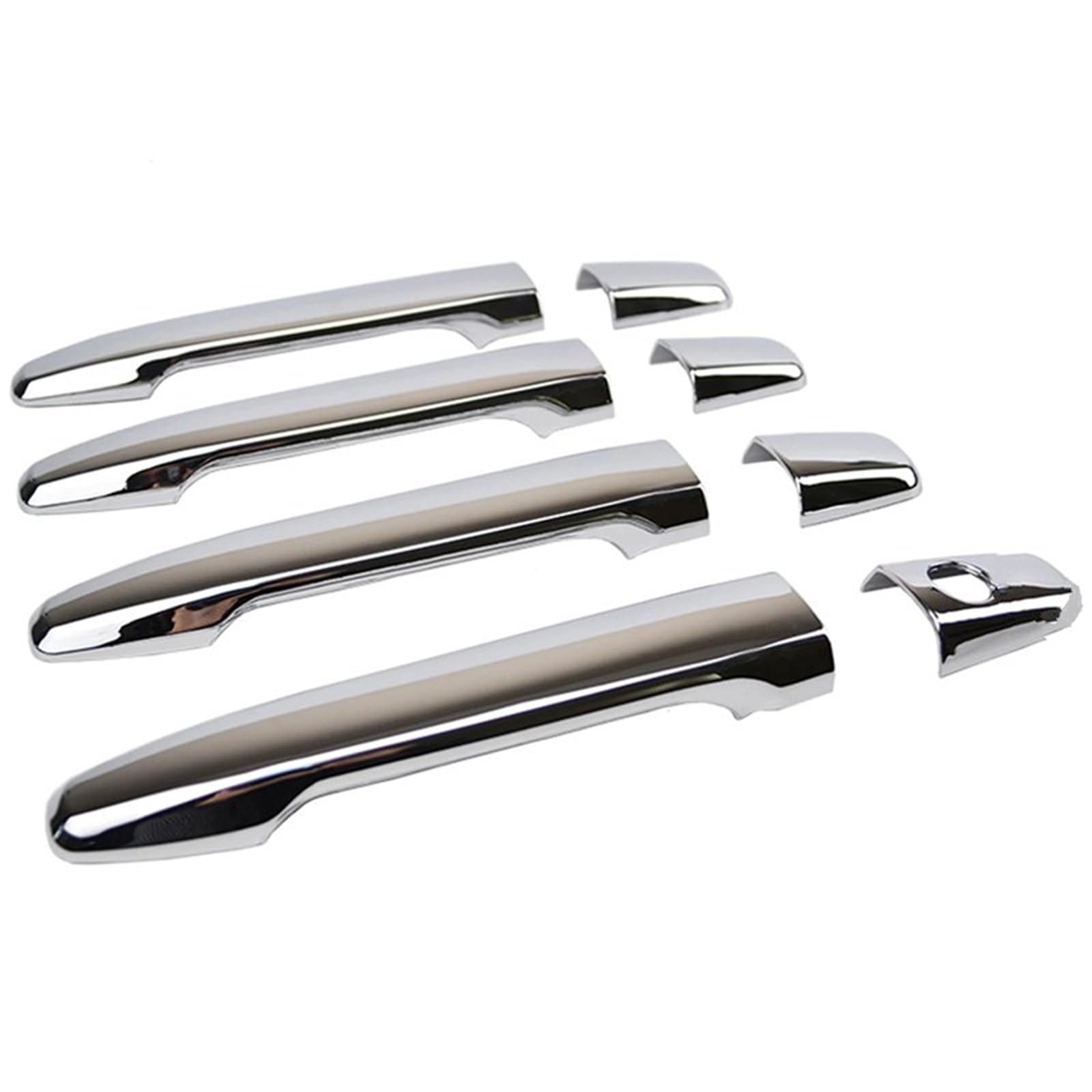 DSEQOPHH Outer Handle Cover Compatible with Mitsubishi for Lancer 2008-2017 Door Handle Cover Trim Overlay Exterior Chrome Molding Car Styling Accessories