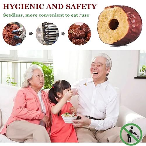 Miniatura 4 de Dátiles de azufaifo seco sin hueso Fecha roja Natural Dulce Chino & Fruta seca de azufaifa, suave y jugosa y regordeta y sin hoyo para