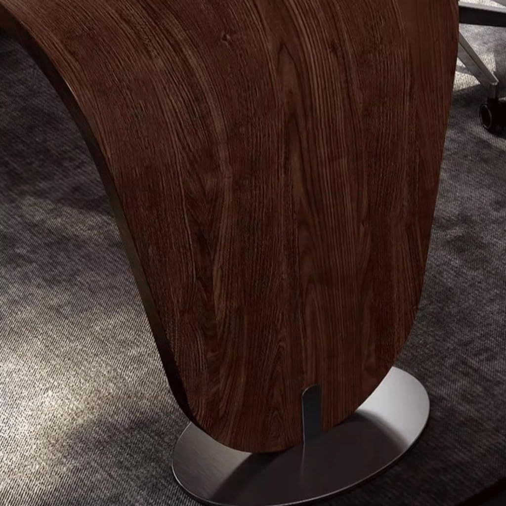 Mesa de Escritorio Para Computadora Scrivania In Legno Massello Di Noce, Scrivania Da Presidente, Scrivania Da Studio, Reception Scrivania da Studio Per Camera da Letto(B)