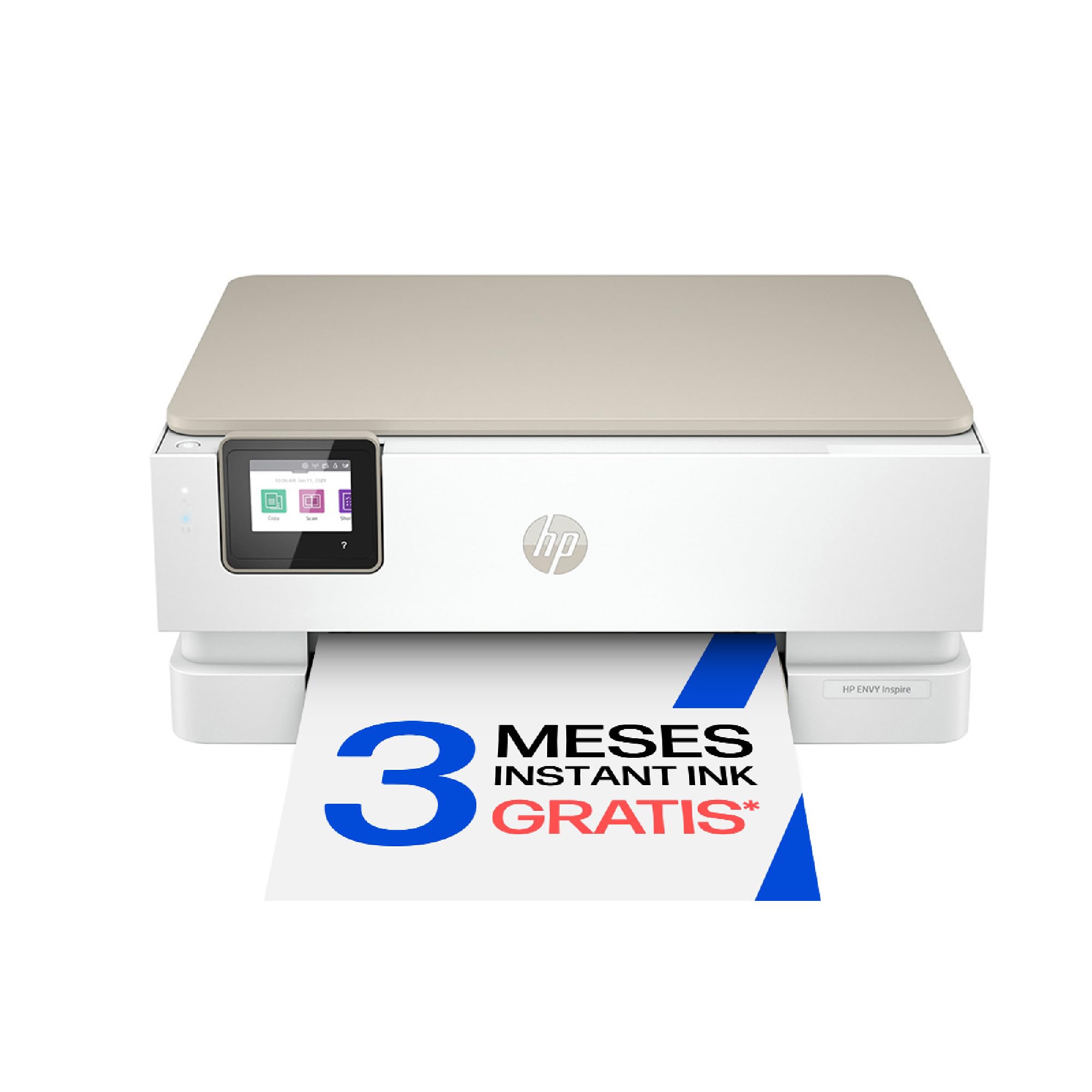 HP Envy Inspire 7220e 242P6B, Impresora multifunción de inyección de Tinta A4 a Color, Wi-Fi, impresión a Doble Cara automática, hasta 22 ppm, 3 Meses de impresión Instant Ink, Blanca