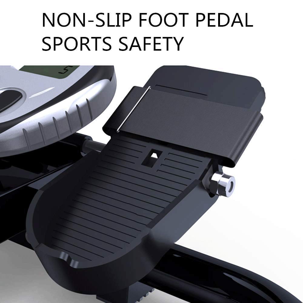 Sprzęt fitness Wielofunkcyjny domowy kompaktowy magnetyczny wioślarz, cichy hydrauliczny wioślarz, trening talii, sprzęt fitness sportowy, podwójna regulacja oporu z monitorem LCD