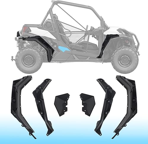 Guardabarros extendidos para Maverick Trail Sport, aletas de barro delanteras y traseras, compatibles con Can-Am Maverick Trail Sport Max 2018-2023,