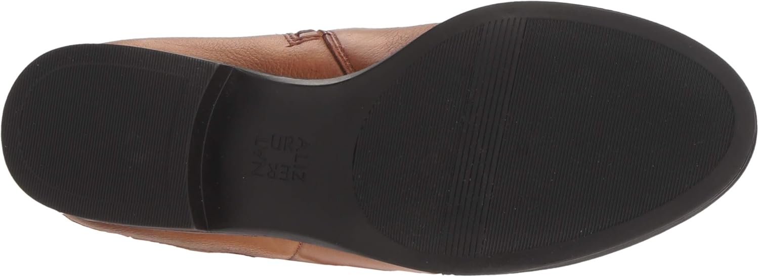 Naturalizer Womens Jessie Knee High Buckle Detail Riding Boots 7 Banana Bread Wc