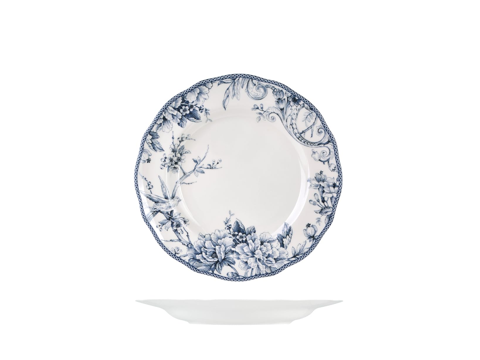 H&H Set of 6 Piatti Piani Kensington in Porcellana cm 27