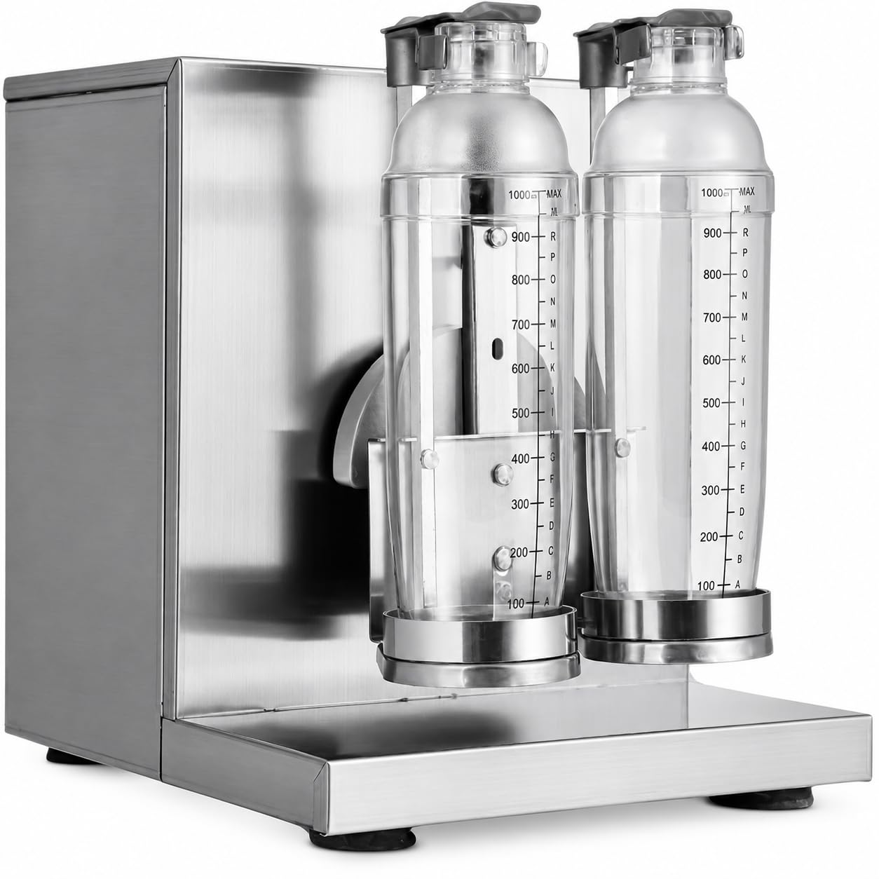 Commercial Milk Tea Mixer, 120W Dual Head, Fits 350–1000 mL Cups