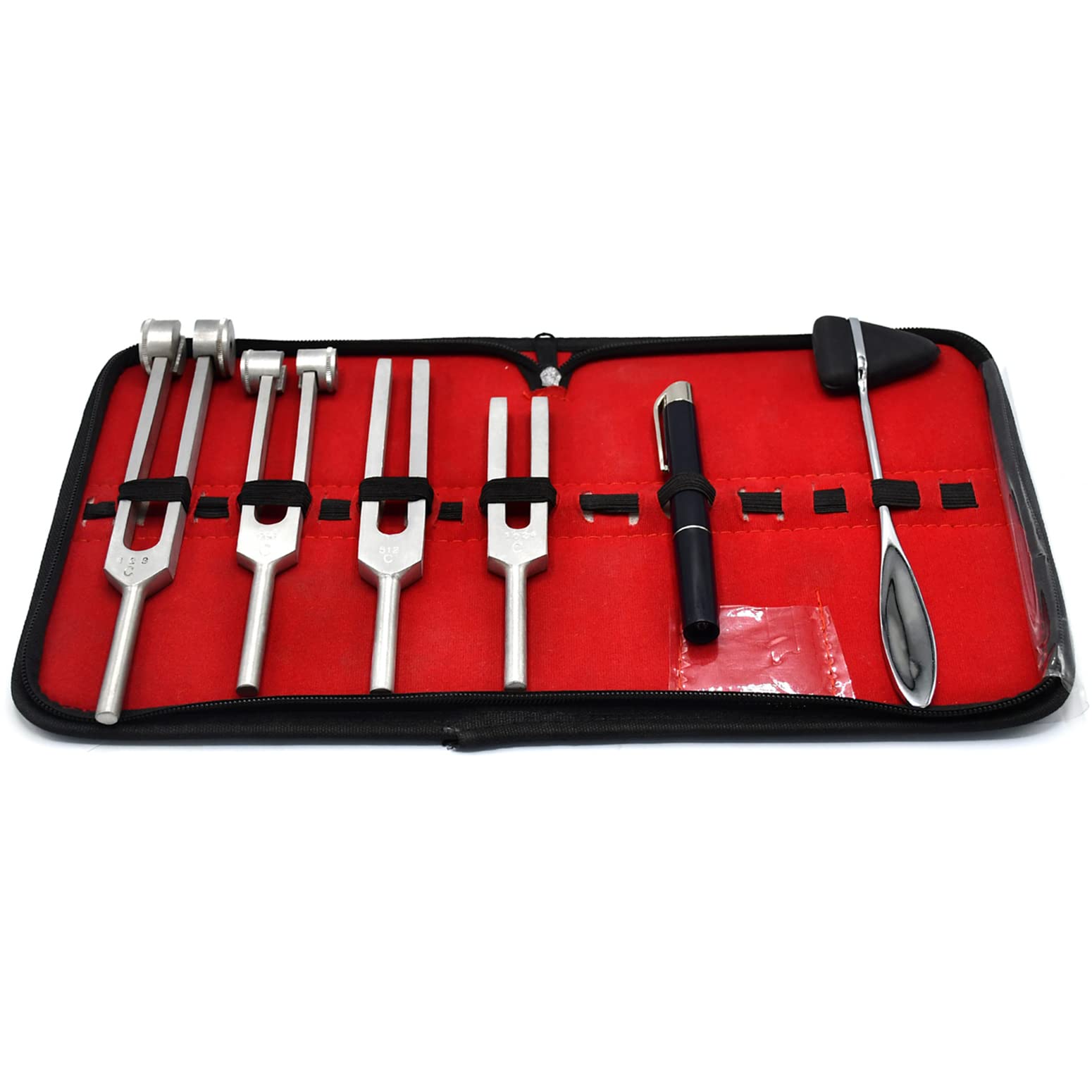 AAProTools 6 pcs Reflex Percussion Taylor Hammer Penlight Tuning Fork C128 C 512 C256 C1024