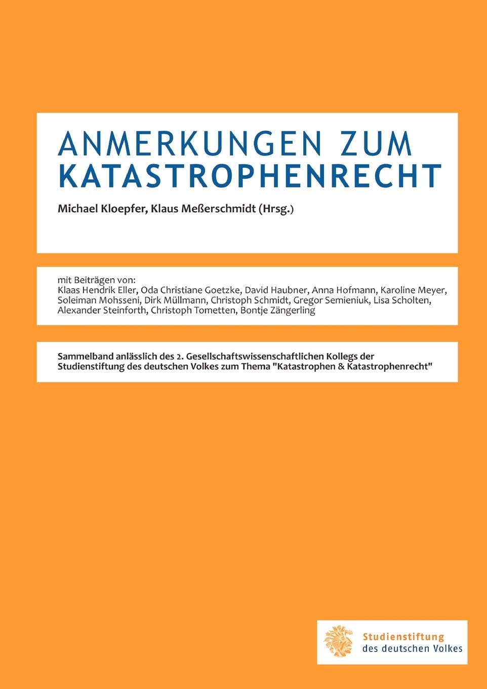 Anmerkungen Zum Katastrophenrecht
