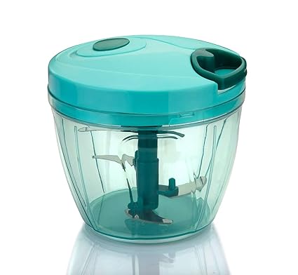 Home Build Multipurpose Plastic Manual Quick Vegetable, Dry Fruit and Onion Cutter Pull Chopper ( Multicolour )