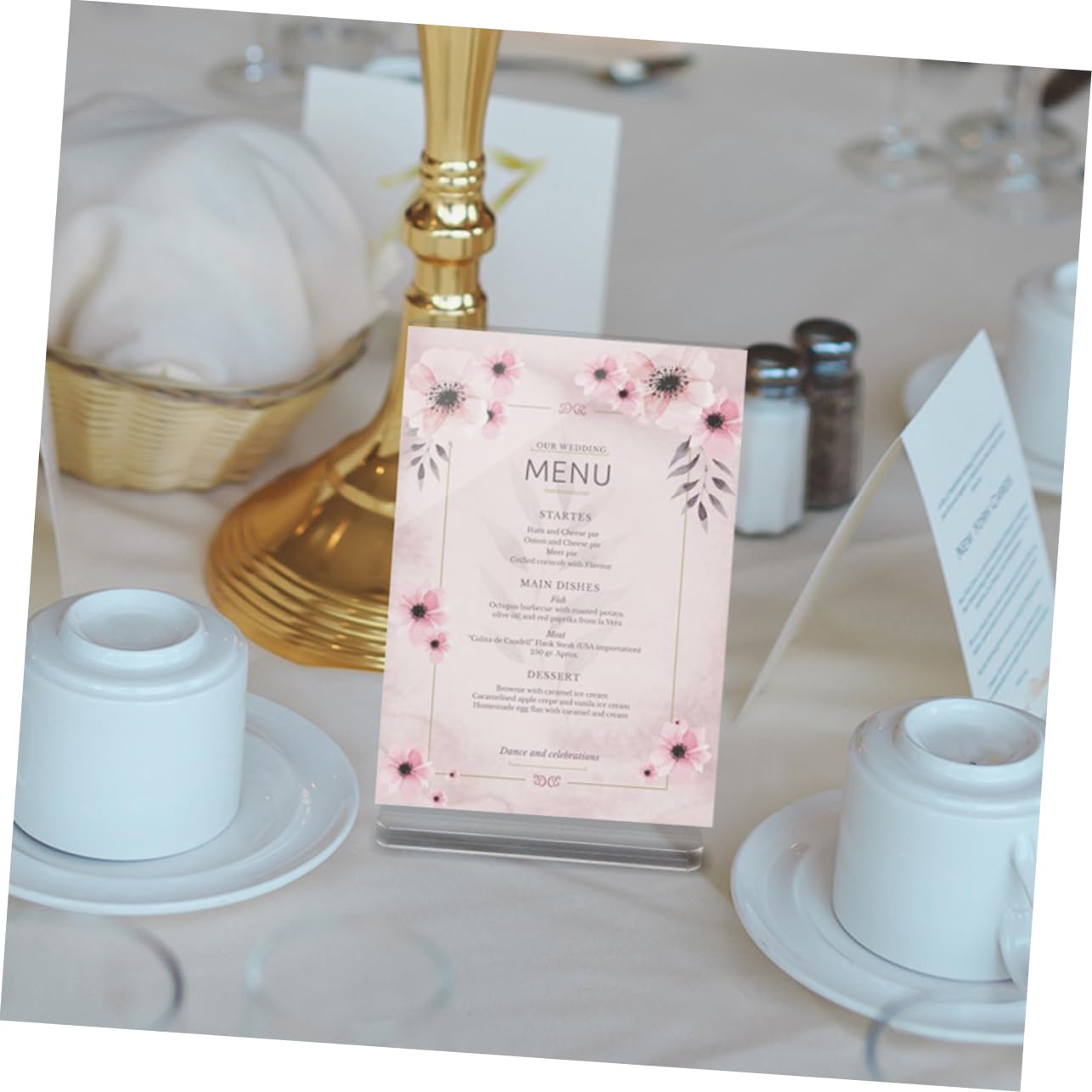 SHINEOFI 3 Szt. Przezroczysty Akrylowy Stojak Na Biurko A6 Dwustronny Stojak Na Szyldy Przezroczysta Ramka Do Menu Restauracji Pokaz Biurowy Promocje Weselne I Wydarzenia