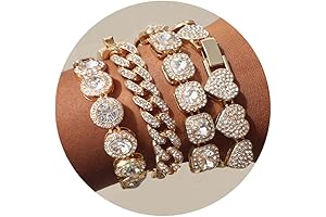 Sparkling Brilliance: 4PCS Braided Bracelet Set for Women