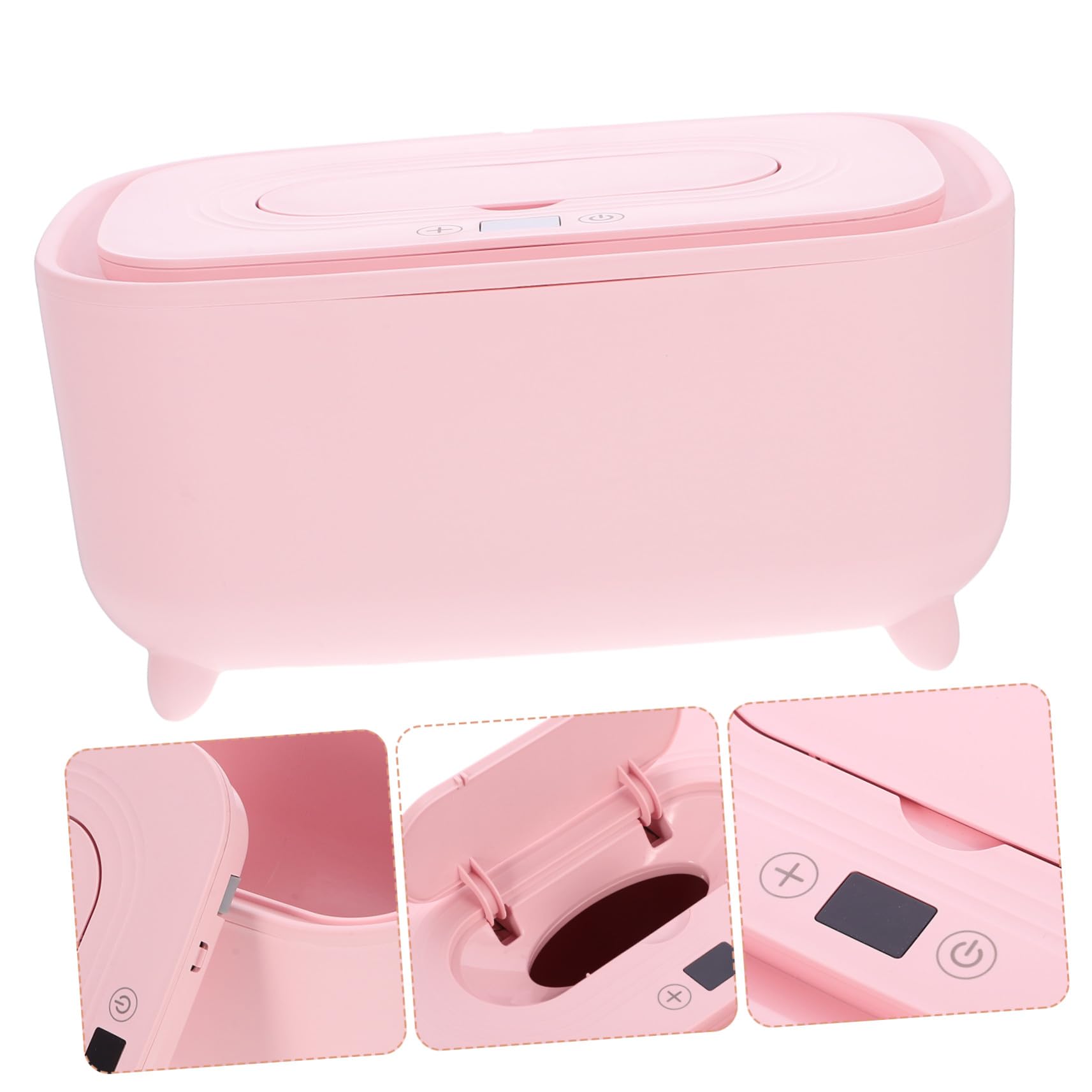 Chauffe-lingettes USB Portable pour Boîte à Lingettes Humide Légère et Compacte Réchauffeur de Lingettes Réglable pour Voyages et Soin Peau Délicate