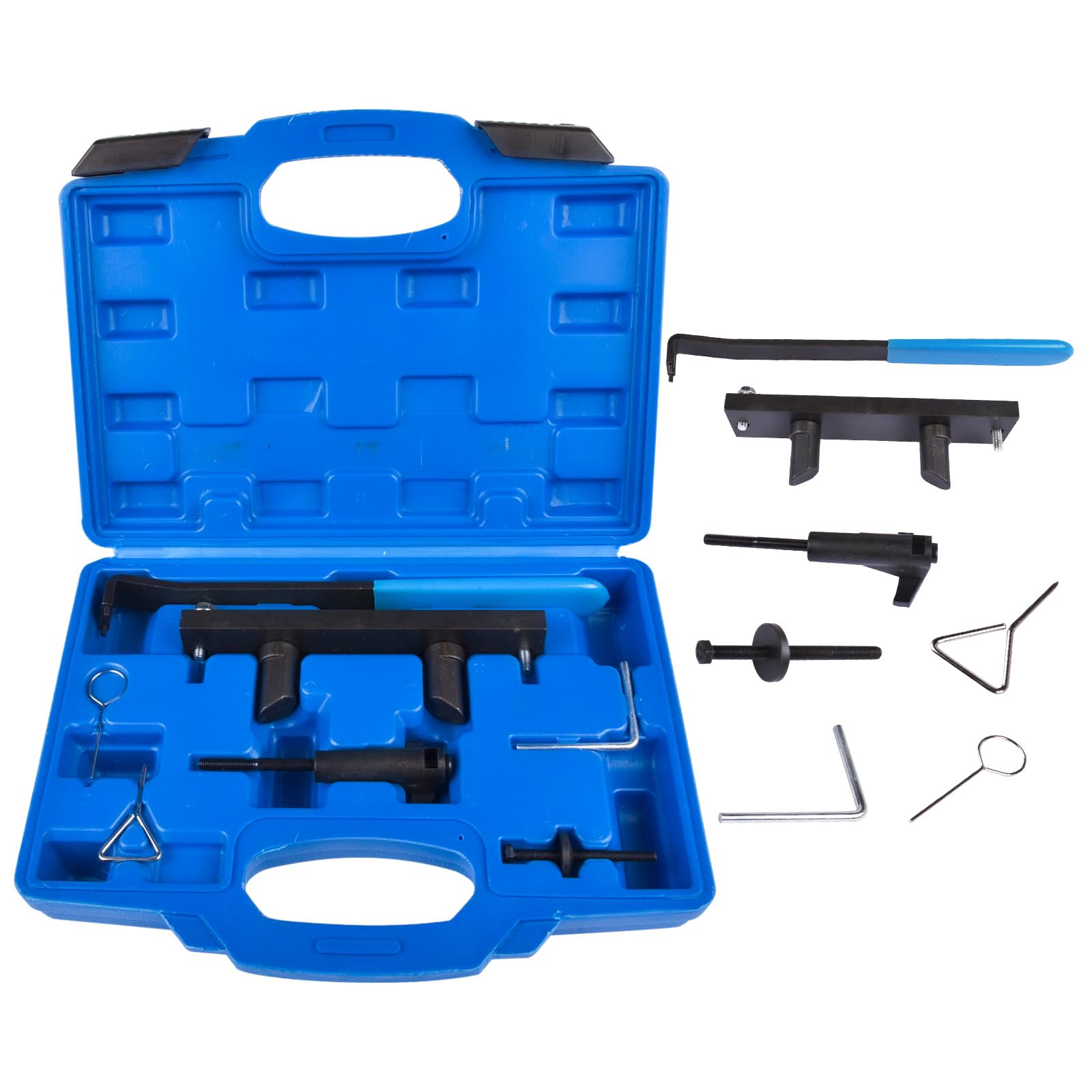 Kit Herramientas de Calado de Motor Compatible con V-W A-udi C6 A4L A6L 2.0L Turbo 2.0L FSI/TFSi BPJ CDL T10252, Herramienta Bloqueo Árbol de Levas, Calado Cigüeñal, Cambio Correa de Distribución