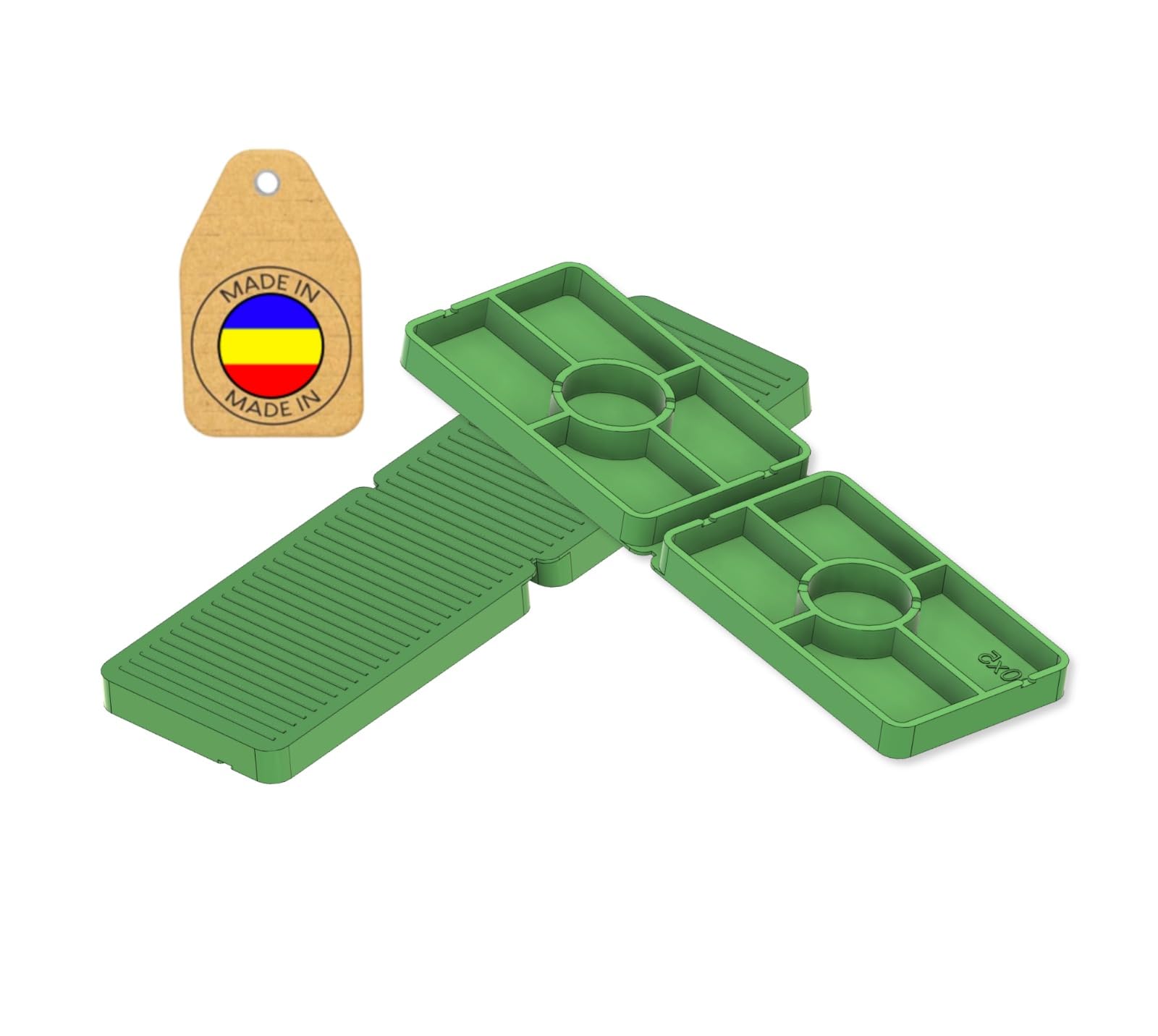 50 Spessori Plastica Divisibili 30x100 mm Distanziatori Piastrelle PVC Finestre 1-5 mm