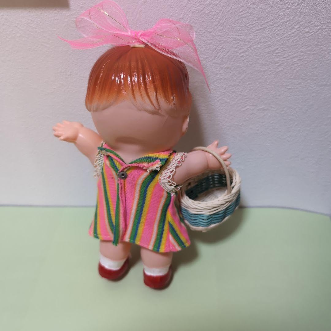 Amazon.co.jp: セルロイド人形 デコちゃん カゴ付き レトロポップ