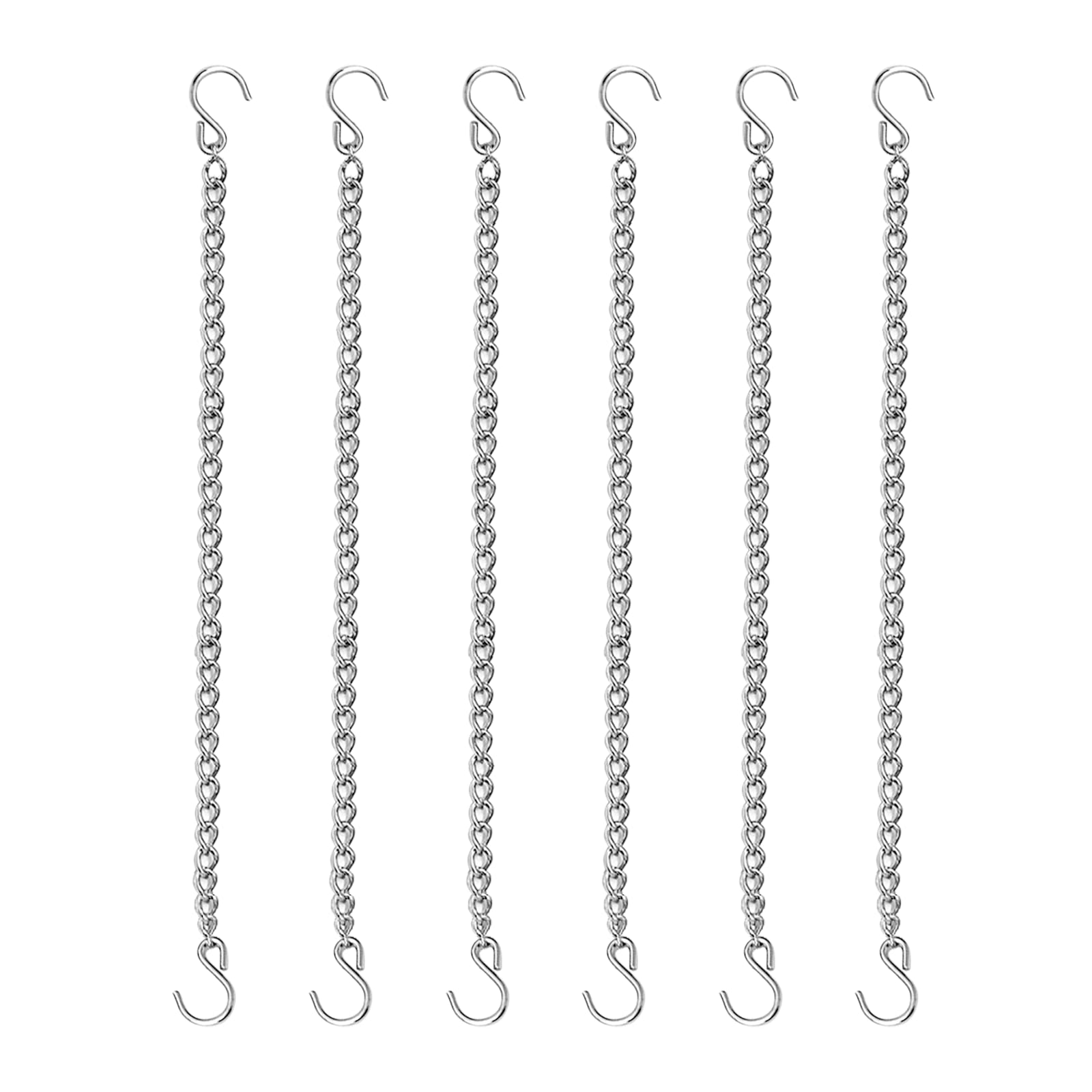 Amazon.com: 6 Pcs 20 Inch Stained Glass Window Hanging Chain - Silver ...