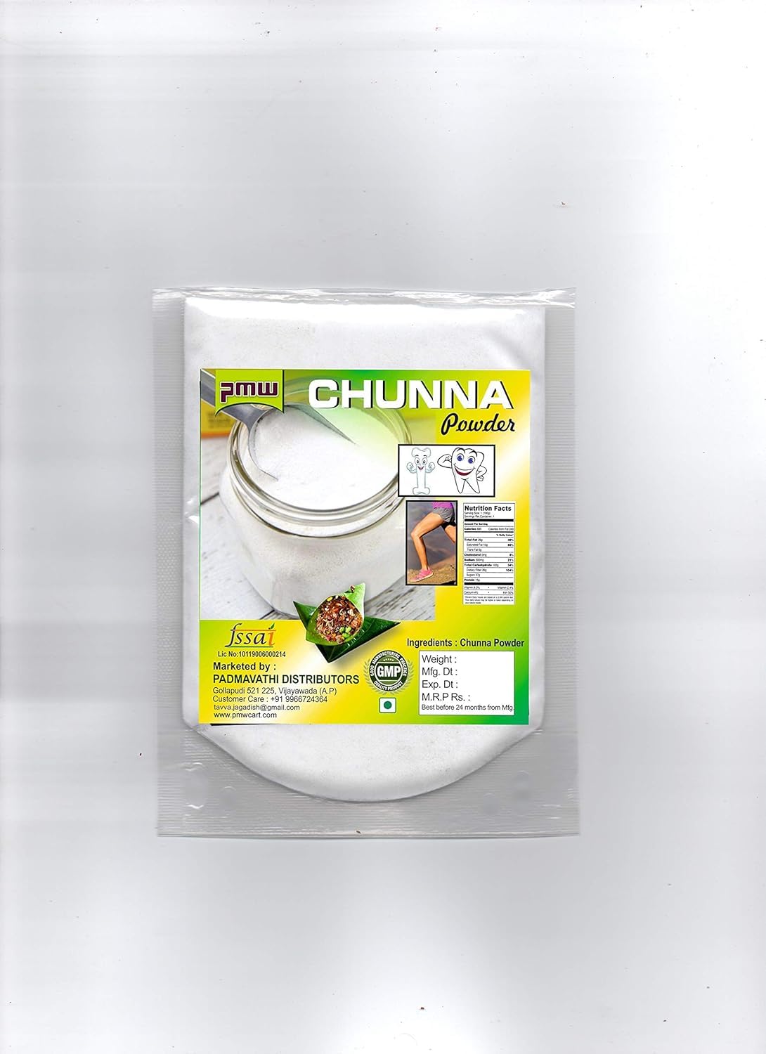 Ken Chuna Powder - Lime Stone Powder - Sunnam - Pan - 100 Grams