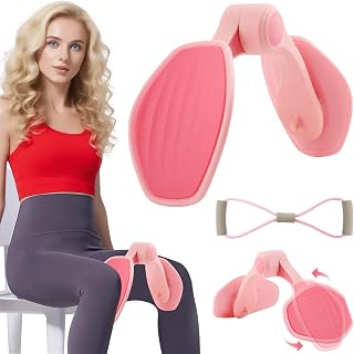 Thigh Trainer Thigh Exerciser with Figure 8 Exercise Bands for Arm Leg ,Hip Trainer Kegel Exerciser,Pelvic Floor Muscle Trainer,for Trimmer Inner Thigh,Thigh Toner Workout
