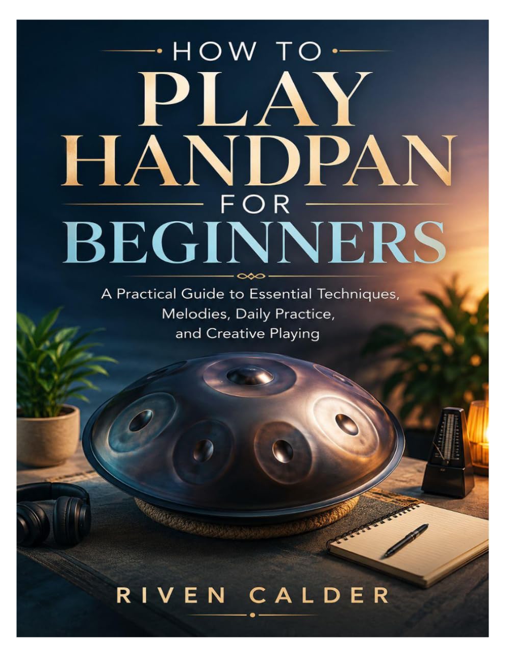 HOW TO PLAY HANDPAN FOR BEGINNERS: A Practical Guide to Essential Techniques, Melodies, Daily Practice, and Creative Playing