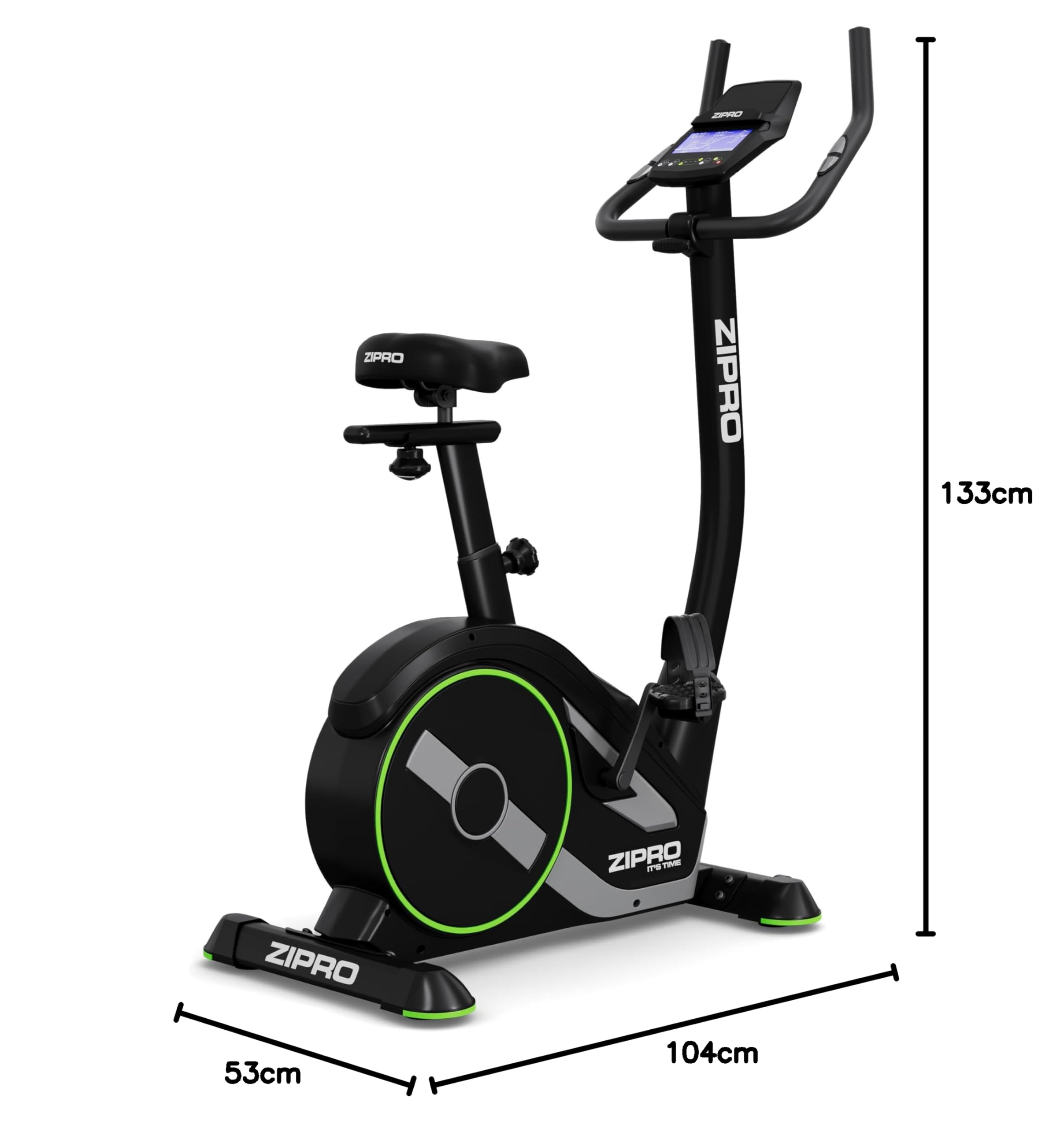 Zipro Cyclette Rave, Fitness Bike Ergometrico, Trainer Magnetico per Bicicletta, Ergometro fino a 120 kg, Bici da Interno, Cyclette per Allenamenti Domestici, Cyclette da Ciclismo con Cavo