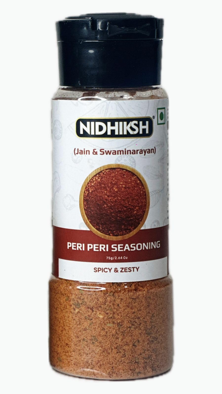 NIDHIKSH PERI PERI SEASONING (NO ONION NO GARLIC) | JAIN Peri Peri Exotic Spices Mix 75 Gm | Perfect for Pop Corn, Pasta, Fries Seasoning … (B0BTT7CTMG) Amazon Price History, Amazon Price Tracker