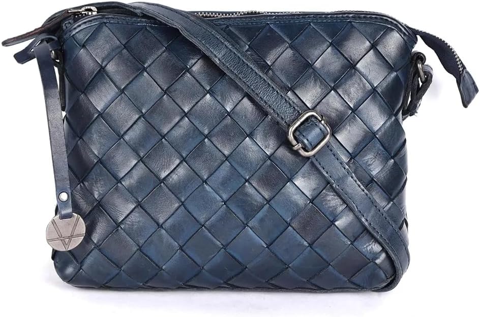 VILENCA HOLLAND Genuine Leather Crossbody Sling Bag for Women - Trendy Casual Office Bag with Adjustable Strap