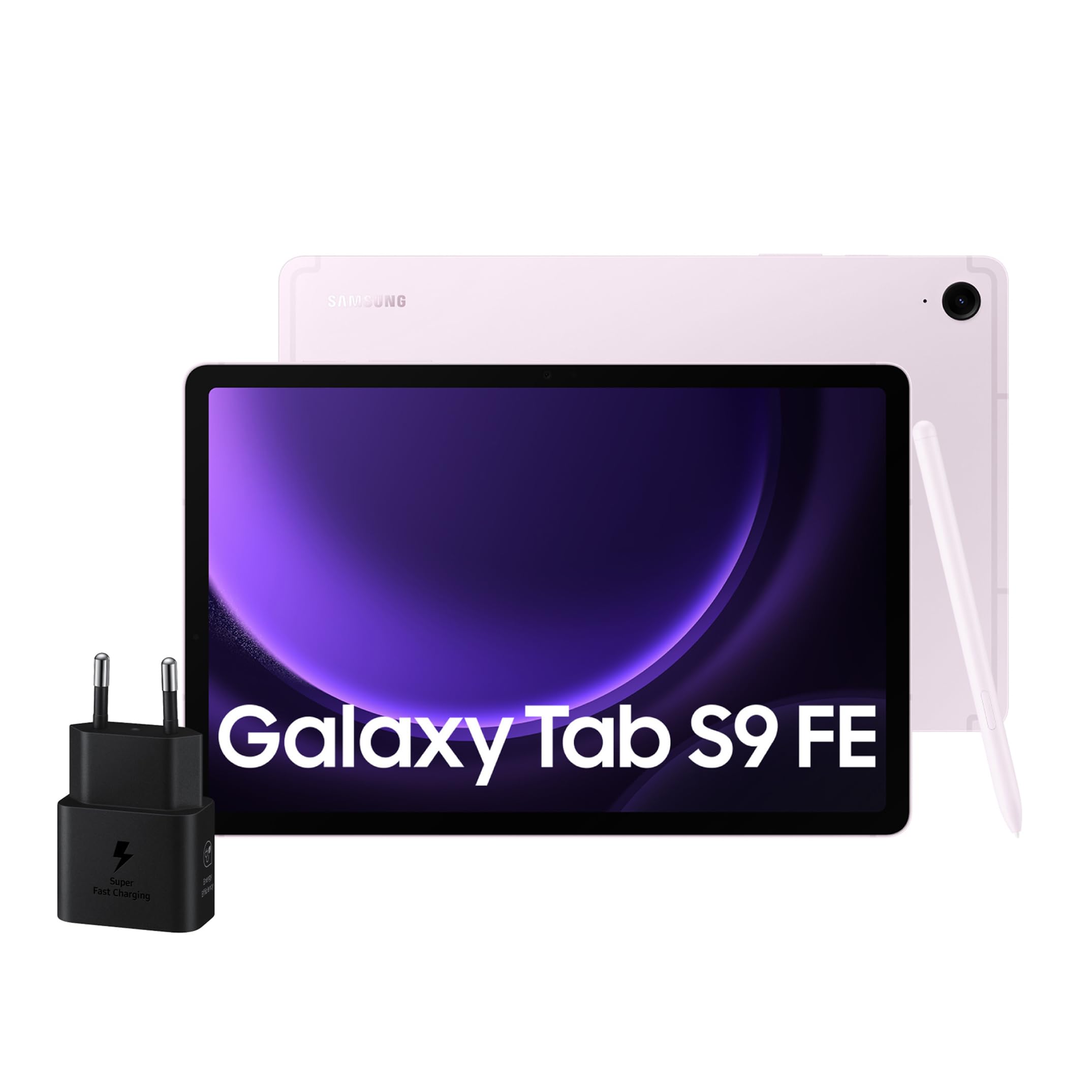 Samsung Galaxy Tab S9 FE, Caricatore incluso, Display 10.9" TFT LCD PLS, Wi-Fi, RAM 6GB, 128GB, 8.000 mAh, Exynos 1380, Android 13, IP68, Light Pink, [Versione italiana] 2023