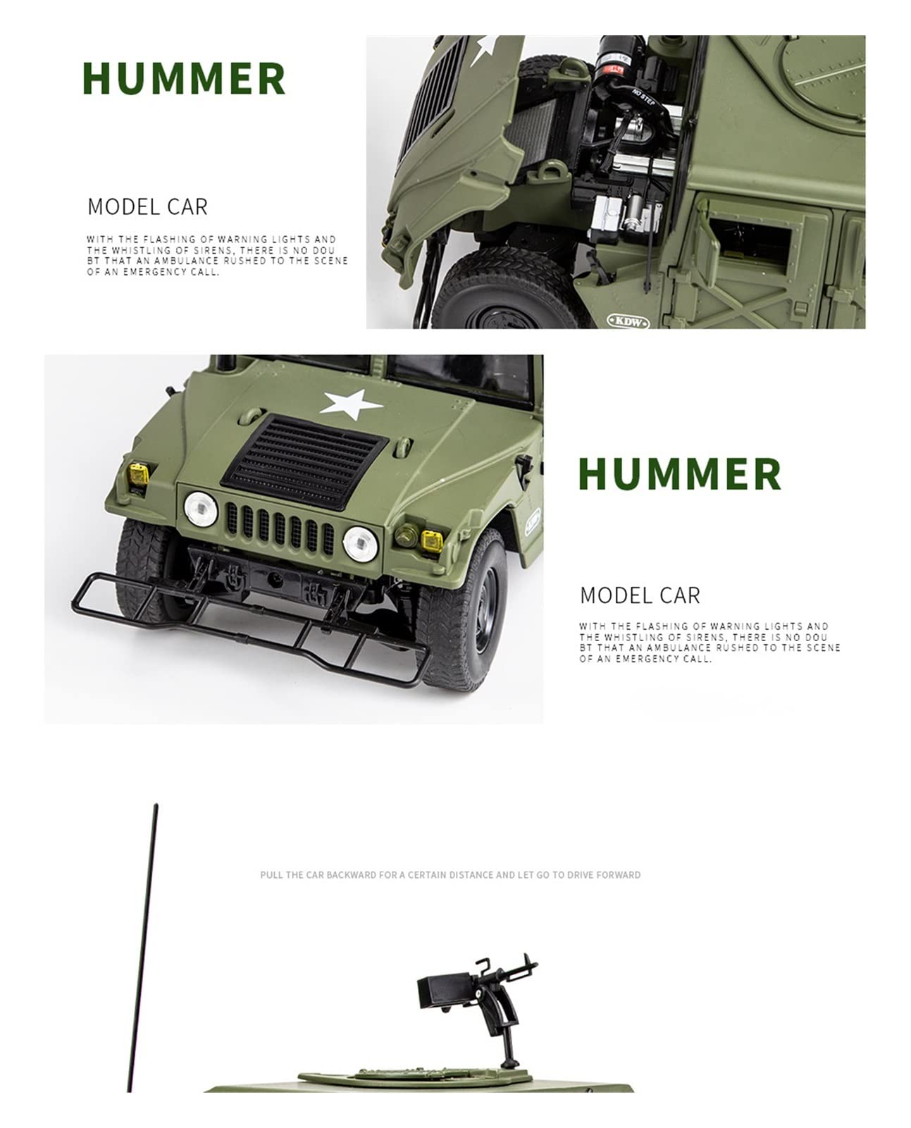 Amazon | ミニカー スケールモデルカー 1/18ハマーH1改造装甲