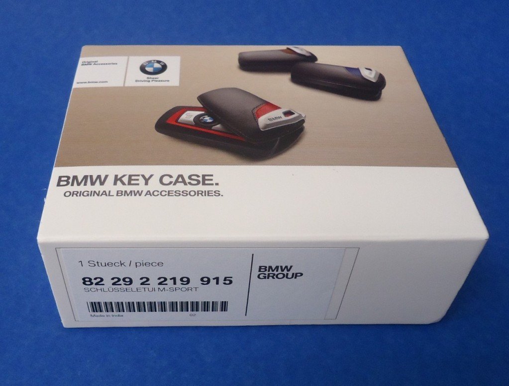 ORIGINAL BMW Schlüsseletui Leder Schwarz - Key Case Für 1er, 3er, 5er, X1, X3, X5, X6 Modelle