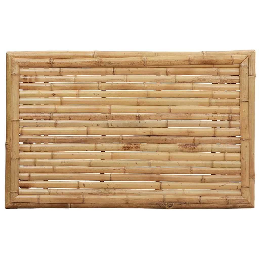 Stolik kawowy brązowy, bambusowy, 70 x 40 x 36 cm, stolik pomocniczy z półką i miejscem do przechowywania, trwały stolik do salonu, salonu i biura, nowoczesny design, łatwy montaż