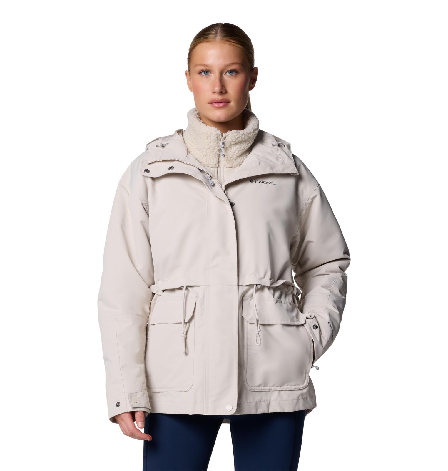 Columbia Chaqueta Drop Ridge 2 Interchange para mujer, abrigo de invierno 3 en 1 (paquete de 1)