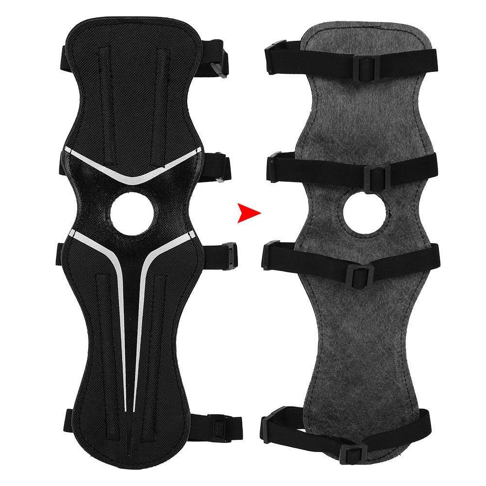 Bracciale Protezione Per Tiro Con Arco - Nylon Regolabile, Per Avambraccio, Nero - Foto 4
