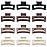 12 Pcs Medium Hair Clips for Women, 3.5 Inch Square Claw Clips, Colorful Hair Claw Clips for Thick and Thin Hair, Bulk Hair Accessories for Women and Girls- Brown