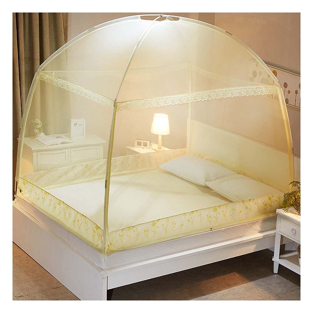 GJMSSMY Pop Up Mosquito Net, Portable Tent Travel Three Door Zipper Bed Net, Easy Installation And Fine Mesh, Perfect For Bedroom Outdoor,3,200 * 220cm