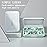 Travel Pill Organizer Moisture Waterproof Small Pill Box for Pocket Purse 6 Compartments Portable Pill Case Medicine Vitamin Holder Container (White, 6 Compartments)