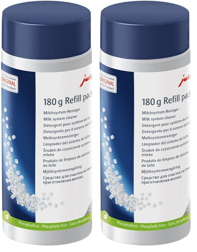 Milk system cleaner 180g refillable bottle (mini tabs) (Pack of 2)