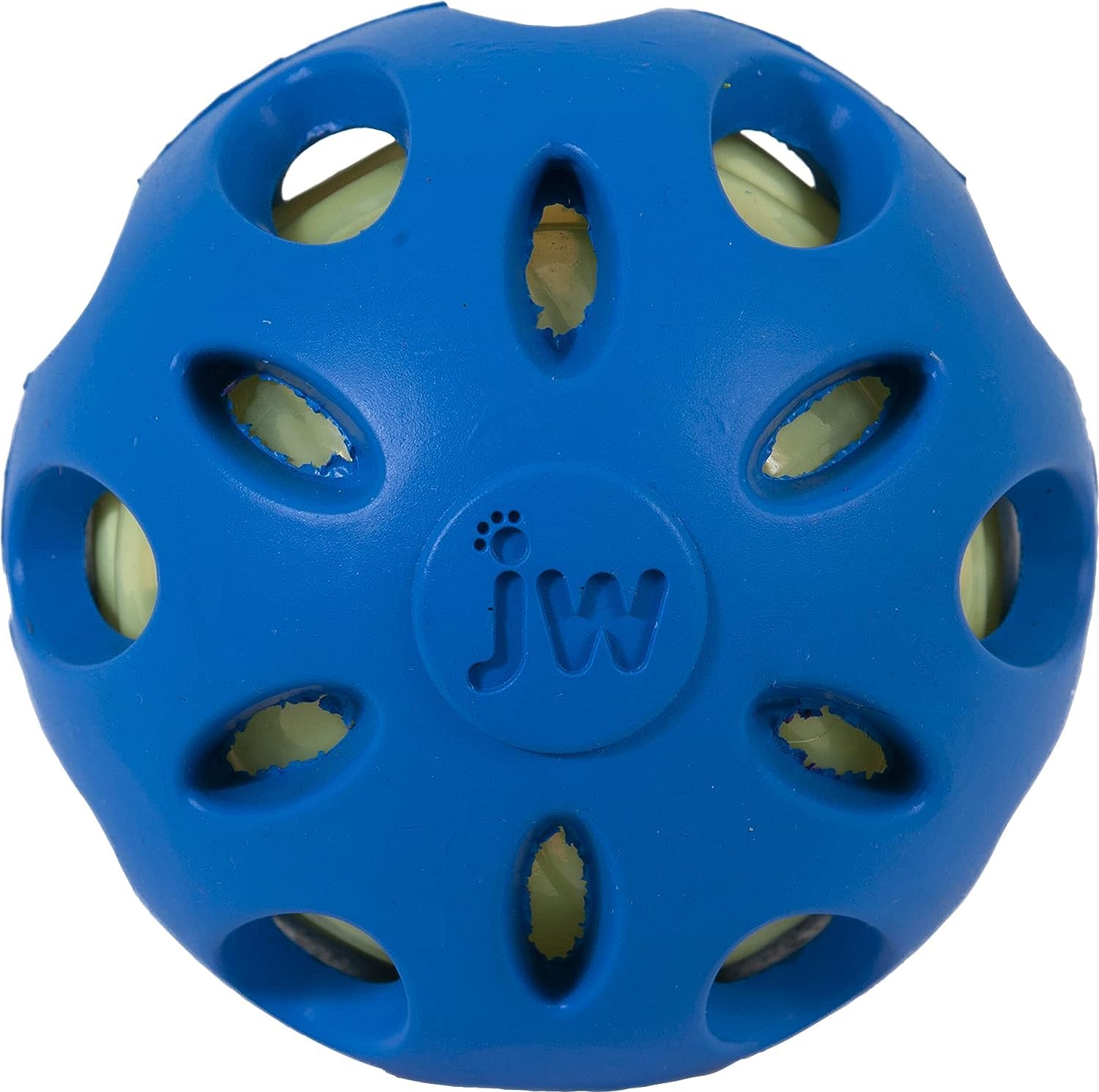 JW Pet Company 47014 Medium craquelé Têtes Boule Jouet pour Chien Couleurs Assorties