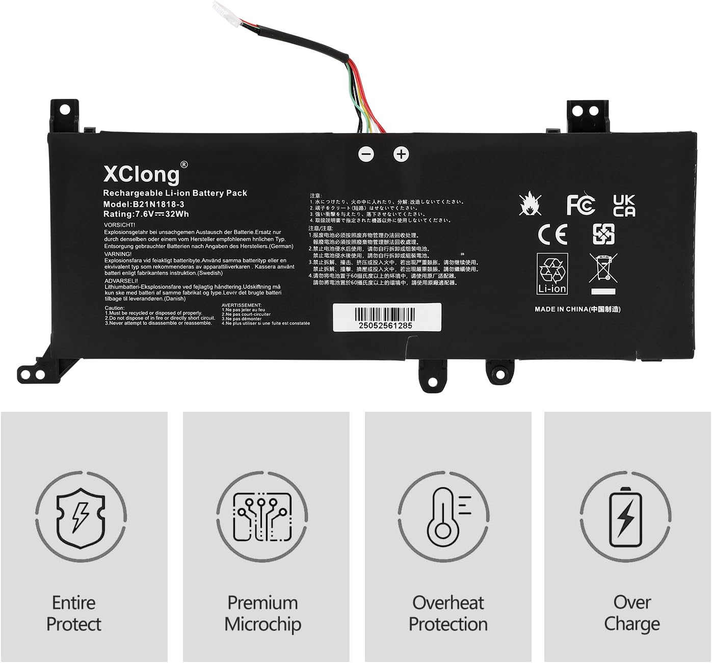 B21N1818-3 C21N1818-3 Laptop Batteria per Asus VivoBook A409 D409 F409 M409 X409 X409DA X409FA A509 D509 F509 F509MA M509 X509 X509DA X509F X409BA X509JB X509JA X509JP X509M X509MA