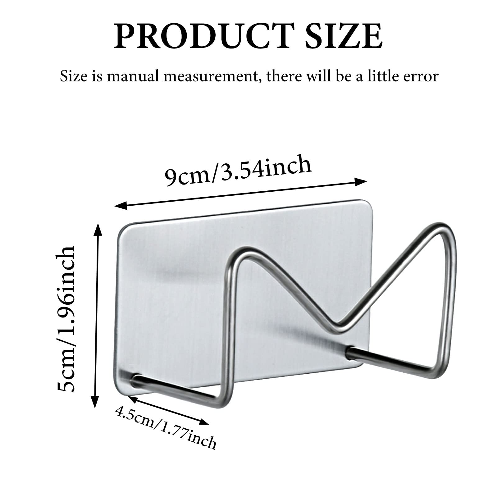 Portaspugna Per Lavello In Acciaio Inossidabile - Gancio Impermeabile Per Spugne Da Cucina Con Adesivo - Foto 9