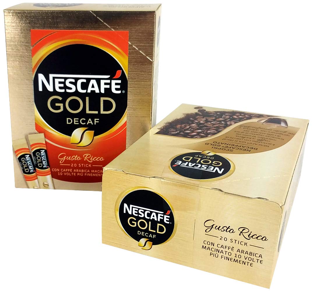 PZ 120 CAFFE' SOLUBILE DECAFFEINATO NESCAFE GOLD MONOPORZIONE LIOFILIZZATO IN BUSTINA