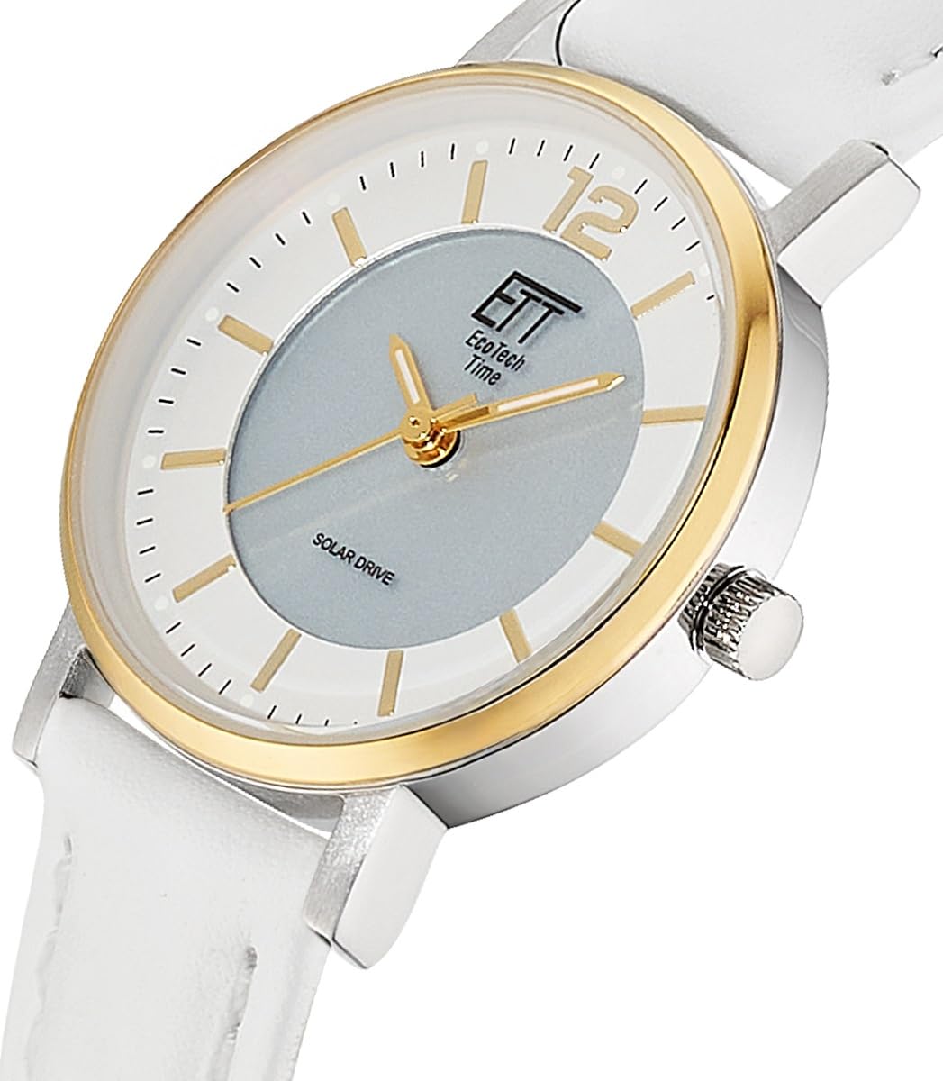 ETT Eco Tech Time Solar Damen Uhr Analog mit Edelstahlgehäuse