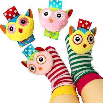 infantino foot rattles zebra and tiger