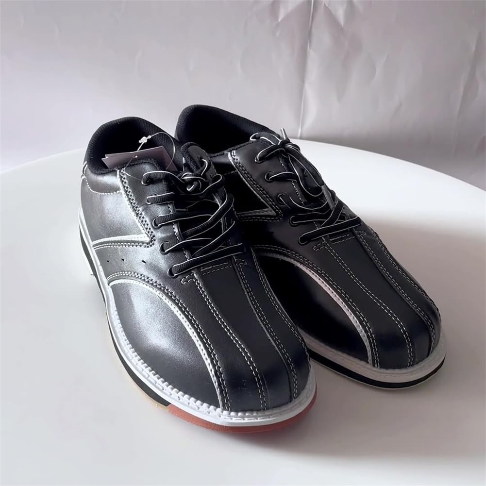 Herren Bowling Schuhe, Lässige Mode Indoor Bowls Turnschuhe Komfort rutschfeste Bowler Sport Athletik Trainer