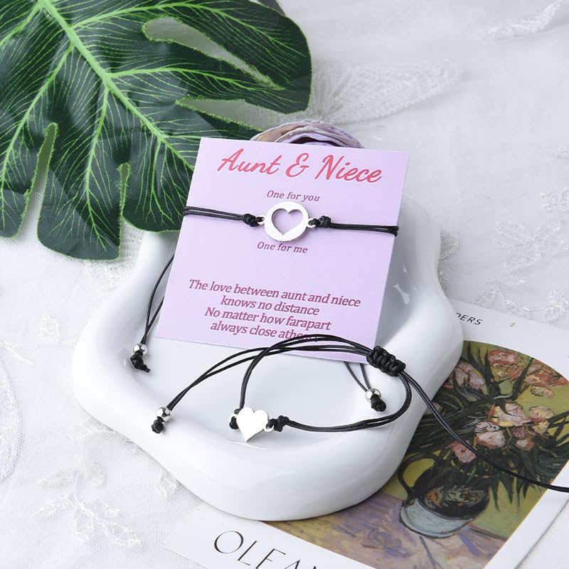 Grandma Aunt Mothers Day Gifts for Auntie Grandmother Granddaughter Bracelet for Aunt and Niece Matching Braclet Gift4