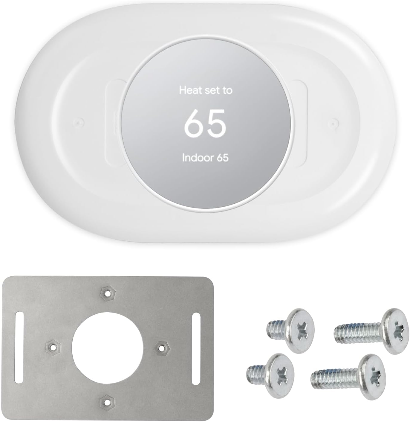Nest Smart Home Thermostat Accessory Kit – Compatible with Google Nest Thermostat 2020 – Programmable WiFi Trim, Wall Plate Cover Pack in Snow White Nest Smart Home Thermostat Accessory Kit – Compatible with Google Nest Thermostat 2020 – Programmable WiFi Trim, Wall Plate Cover Pack in Snow White