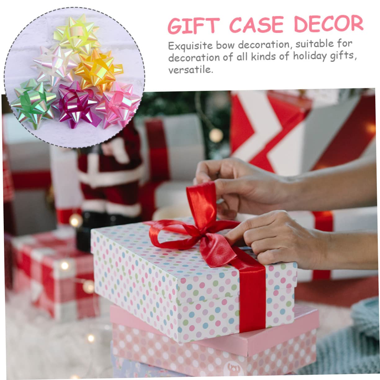 Healeved Lot De 3 Rubans En Mousseline De Soie Pour Décoration De Fête De Mariage De Boîtes À Nœuds Fleurs Décoratives À Tirer 120 Pièces X 3