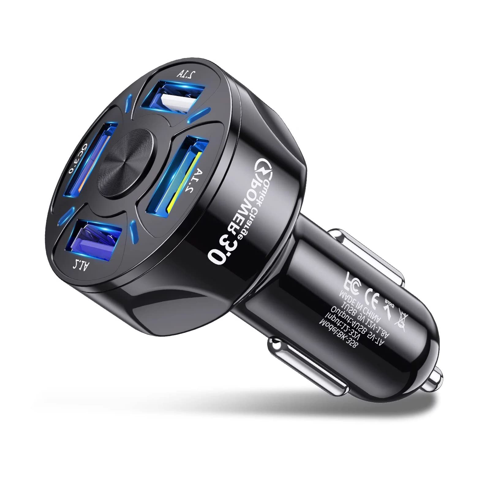 Adattatore Accendisigari Per Auto 9 In 1, 3 Porte USB-C, Caricabatterie USB Con Voltmetro, Presa 12V/24V, Ricarica Rapida | Leroy Merlin - Foto 8