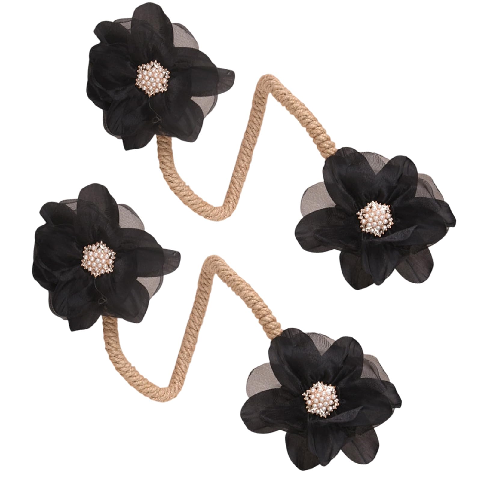 Mekalero Of Elegant Bendable Drapery Ties Simple Setups Sturdy Materials Ideal for Home Use Flexible Curtain Tie Backs