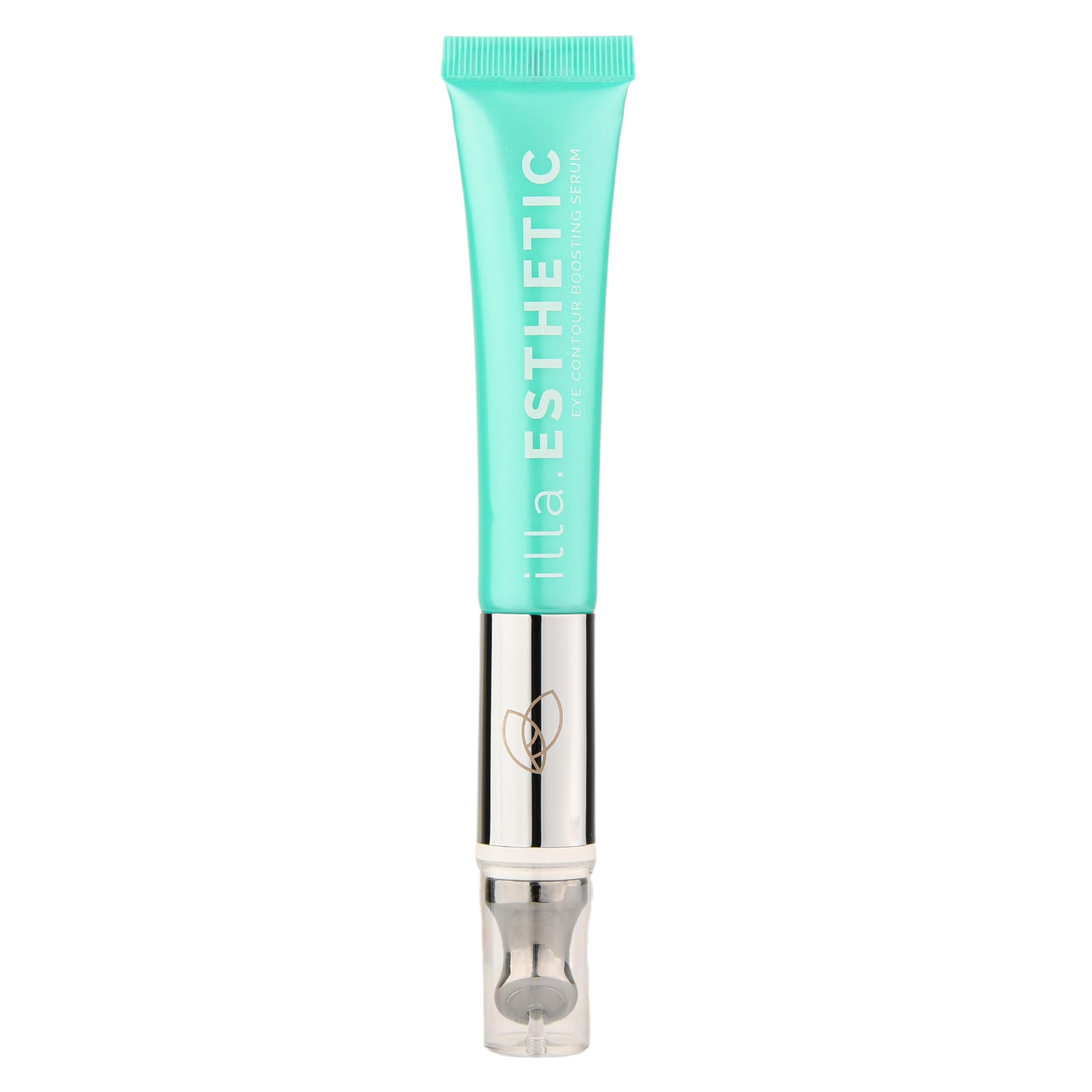 Evoepharm® illa.ESTHETIC Eye Contour Boosting Serum Verjüngendes Anti-Aging Augencreme Hyaluron | Antifalten Mikromassage Lifting Creme | Gegen Tränensäcke Lifting Creme | Ideal als Geschenk