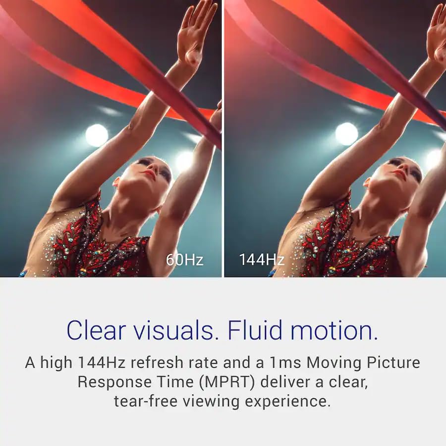 Dell 27 inch Monitor, LED FHD - 144Hz Refresh Rate 1000:1 Contrast Ratio, 1ms MPRT, AMD FreeSync - VESA, Anti-Glare, TÜV Rheinland Eye Comfort, Height/Swivel/Tilt, 2 x HDMI, Black - image 2